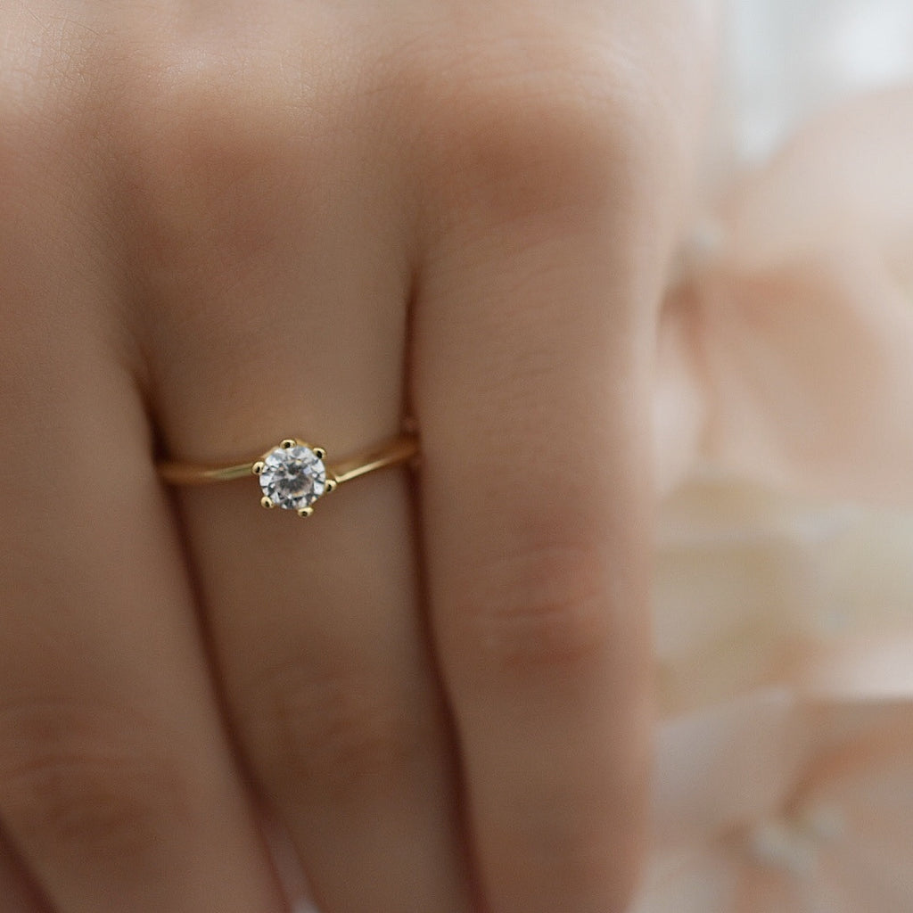 Anillo Compromiso Oro 14k Mod. GJIP45-016
