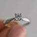 Anillo Compromiso Oro Blanco 14k 176/5