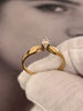 Anillo de Compromiso Diamante Oro 14k 21201o