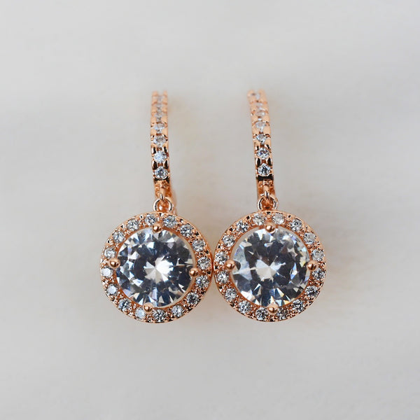Arete Rodio Rose Gold Zirconia AR07
