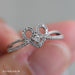 Anillo Compromiso Diamante Oro Blanco 14k GJIP91-0249c
