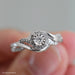 Anillo Compromiso Diamante Oro Blanco 14k GJIP91-0379c