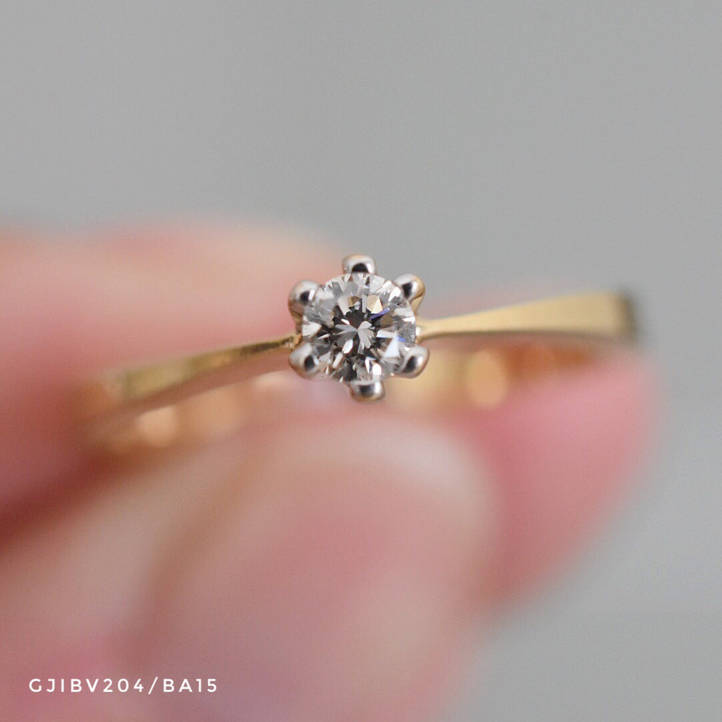 Anillo Compromiso Diamante 14k Mod.4631