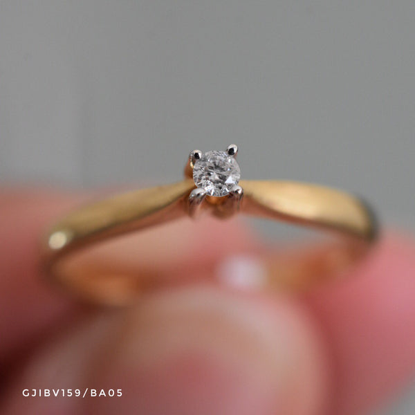Anillo Compromiso Diamante 14k Mod. 39797